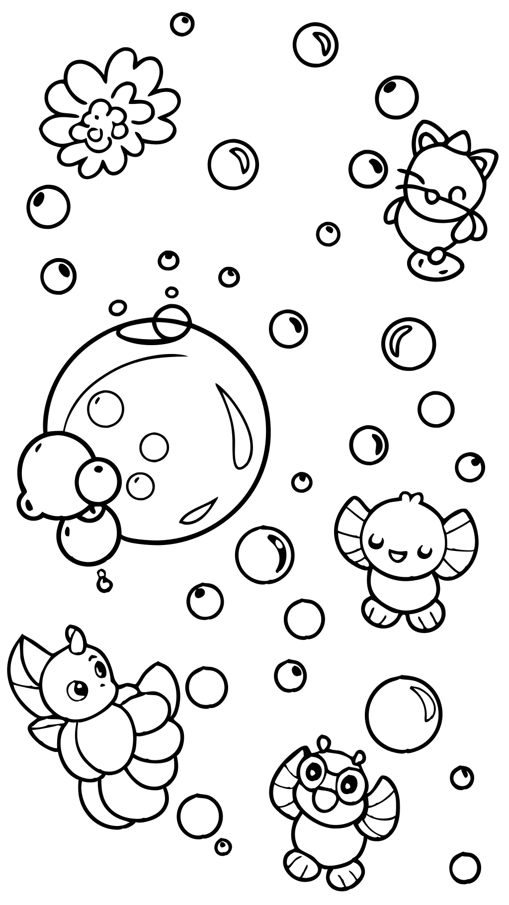 bubbles coloring pages